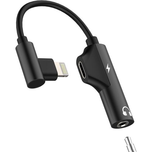 Adaptateur Lightning Vers Jack 3.5mm Pour Iphone14 13 12 11 X 8 Écouteurs Audio Casque Chargeur Prise Connecteur Splitter Aux Pour Apple Double Accessoire Auxiliaire Pour Ipad Tabl[Fil6162946]