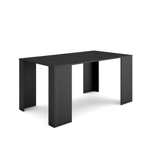 Table Console Extensible | Console Meuble | 160 | Pour 8 Personnes | Table À Manger | Style Moderne | Noirs