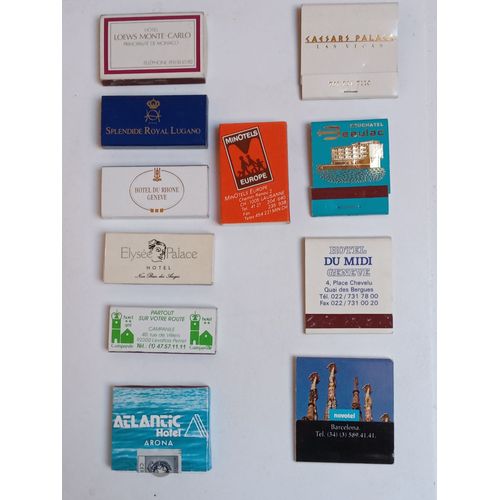 Boîtes Et Pochettes D'allumettes France Et Monde Lot N°1