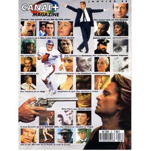 Canal Plus Magazine Janvier 1988 N° 4 : A La Poursuite Du Diamant Vert, Le Beauf, Elephant Man...