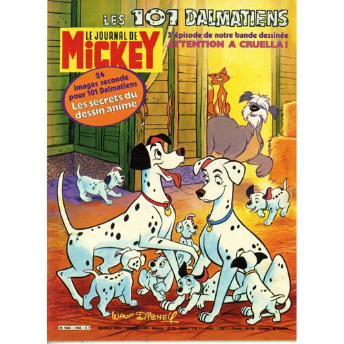 Le Journal De Mickey Les 101 Dalmatiens N°1485 De 1959