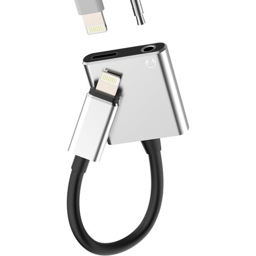 Lightning Vers Jack 3,5 Mm (2-En-1)Adaptateur Chargeur Écouteurs Pour Apple Pour Iphone 14 13 12 11 Pro Max Pour Ipad Mini Accessoires Auxiliaire Voiture Casque Dongle Câble Écoute[Fil6164961]