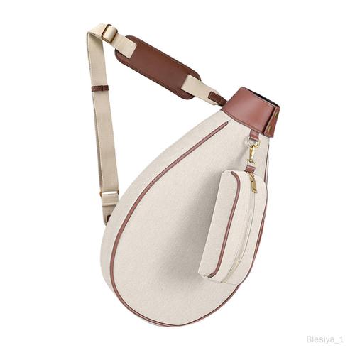 Sac De Tennis Avec Poche De Rangement, Sac De Transport Durable Pour Beige