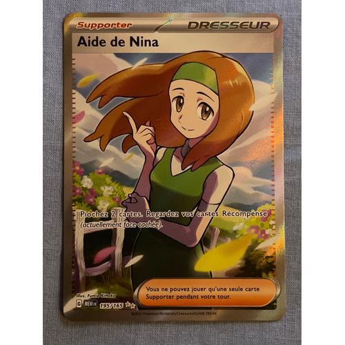 Carte Pokémon - Aide De Nina - 195/165 - Ev3,5 Mew 151