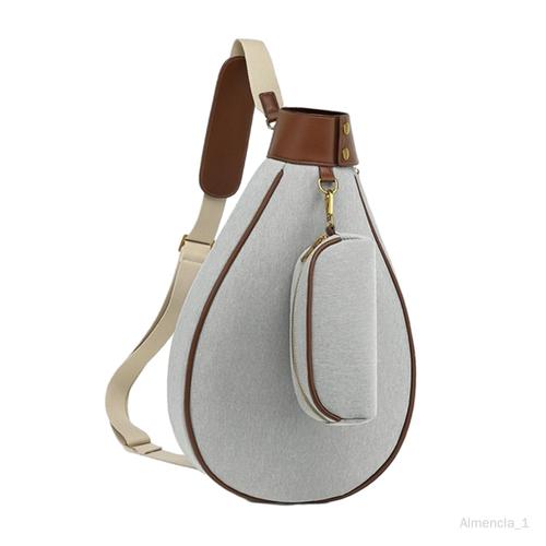 Sac De Tennis Avec Poche Extérieure, Sac À Bandoulière Pour Hommes Et Gris