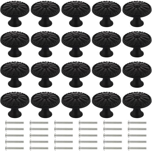 Lot de 50 boutons de tiroir ronds en laiton,poignée de meuble pour cuisine,armoire,placard 30 mm