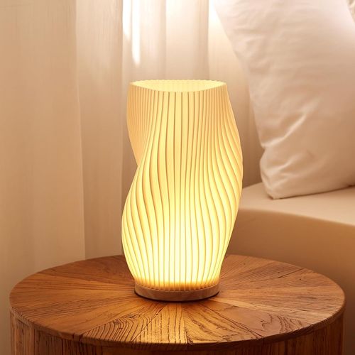 Bedroom Bedside Table Lamp,Large Bedside Lamp,Warm And Comfortable Lighting,Mid-Century Vintage Aesthetic Lamp,Bohemian Style,Cute And Cool Unique