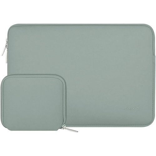 13 Inch Laptop Case,Compatible with MacBook Air M4 M3 M2 M1 2025-2018 / Pro 13 M2 M1 2025-2016,Neoprene Sleeve with Small Case,Antique Green