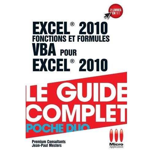 Excel 2010 Fonctions Et Formules & Vba Pour Exel 2010
