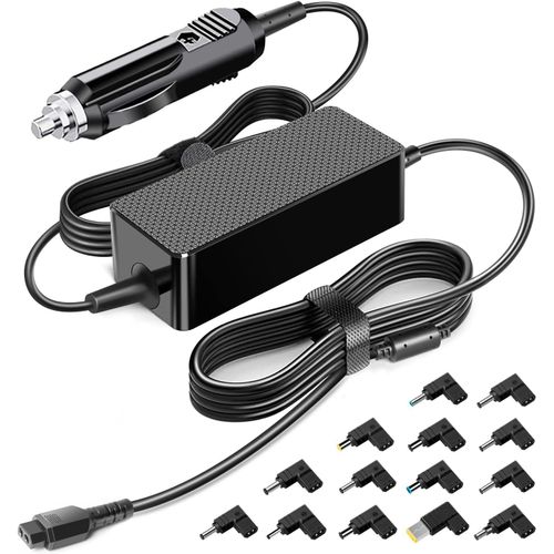 100W Universal Car Charger for Asus Lenovo IBM Acer HP Sony Samsung Fujitsu Toshiba Delta LG Medion MSI DC 12V-24V Auto DC Adapter Car Power Supply for Laptop