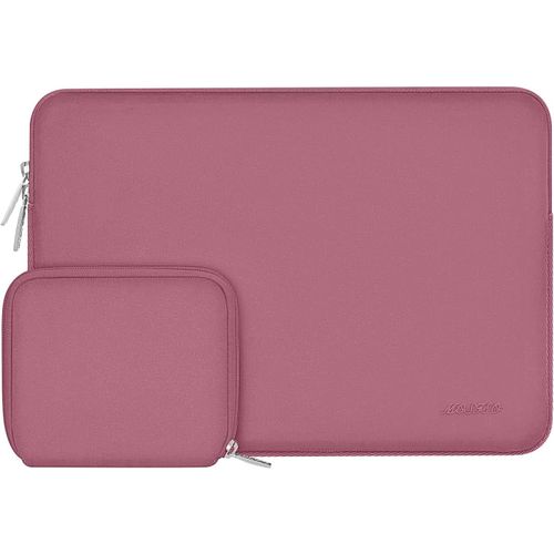 Laptop Sleeve 13-13.3 Inch Compatible with MacBook Air/Pro 13/Pro 14,HP,Dell,ASUS,Lenovo,Laptop Sleeve Neoprene Bag with Small Pouch,Dusty Pink