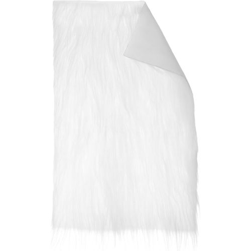 Tissu En Fourrure Synthétique 60x40 Cm-Fourrure Synthétique Pour Bricolage-Fausse Fourrure Pour Bricolage-Carré-Fausse Fourrure Blanche-Convient Pour Coussin,Housse De Chaise,Appareil