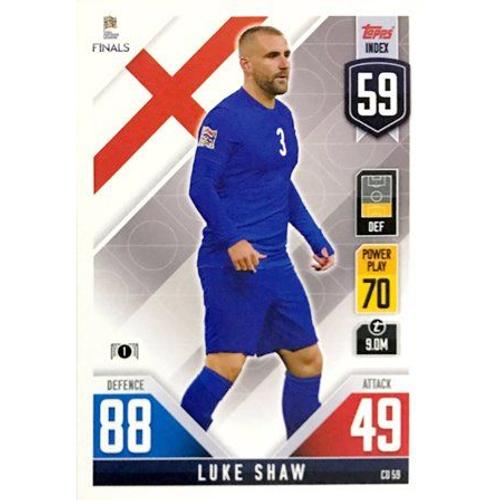 Cd59 Luke Shaw - England - Topps Match Attax - The Road To Uefa Nations League Finals 2022
