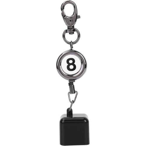 Billiard Pool Cue Holder Retractable Chalk Portable Drawing Universal Key Ring Table Accessories For Pool Lovers Adults Beginners Black