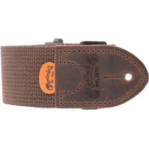 Martin A0105 - Courroie Tissu, Marron Avec Attaches Cuir Marron