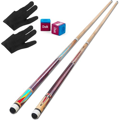 Queue de Billard,Lot de 2/3/4 Queues de Billard Canne de Billard Pool Cue de 58'' en Bois D'érable Canadien pour Joueurs de Billard Professionnels