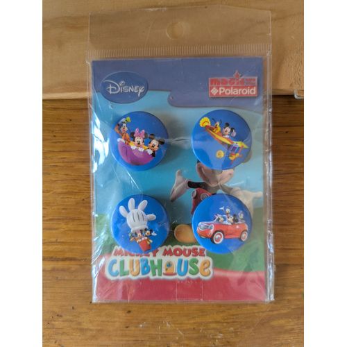 Lot De 4 Badges Mickey Club House Disney