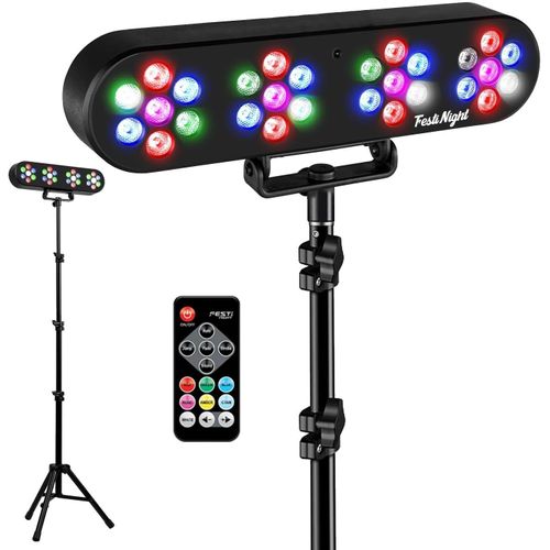 Anwxai-Pack Jeux De Lumières Festinight Magic Set Teos,4 Par Led,Trépied,Télécommande,Plug&play,Soirée Fête Animation Bar Karaoké