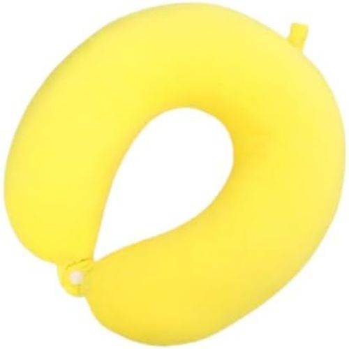anwxai-Coussin De Voyage,Coussin De Voyage,Coussin De Nuque,30 X 30Cm,Mignon Pour Enfant,En Forme De U,Coussin De Voyage Pour Enfant En Voiture,Jaune,30 X 30Cm