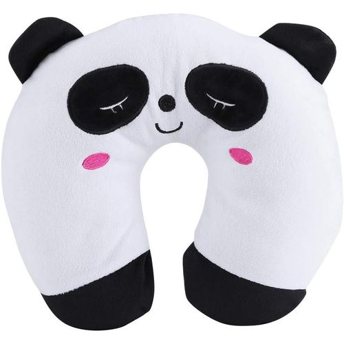 anwxai-Oreiller De Voyage Enfant,Oreiller De Voyage Pour Animaux,Cou De Voyage Pour Animaux,Oreiller En Coton Pp,Doux En Forme De U,Repose-Tête De Voiture Pour Avion,Train(Panda)