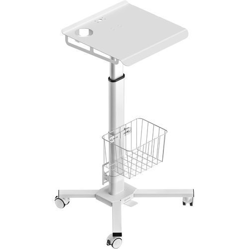 anwxai-Table De Lit Pour Ordinateur Portable Charge Optimale De 8 Kg,Petit Chariot À Roulettes-Bureau Sur Roulette/Table De Lit Roulante/Chariot Informatique Pour Pc Portable Lmg30-W Blanc