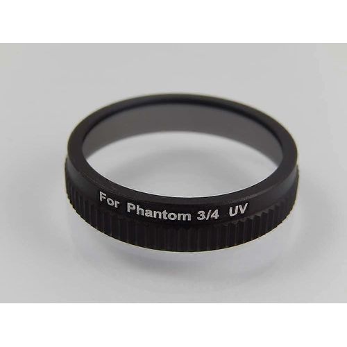 Filtre Uv Vhbw Compatible Avec Dji Phantom 3, Drone À 4 Caméras - Filtre De Protection Uv, 33 Mm Noir-Générique