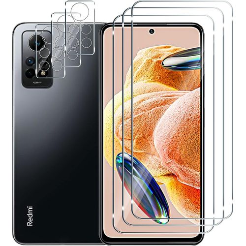 Ershi-3+3 Pièces Pour Xiaomi Redmi Note 12 Pro/Redmi Note 12 Pro 4g Verre Trempé Protecteurs D'écran Et Caméra Arrière Protection [8