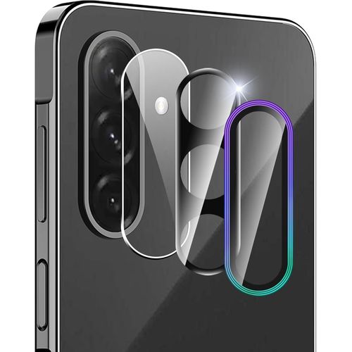ERSHI-Lot de 3 protections d'appareil photo pour Samsung Galaxy A26 5G, en verre trempé, 9H, anneau en métal individuel, HD transp[6