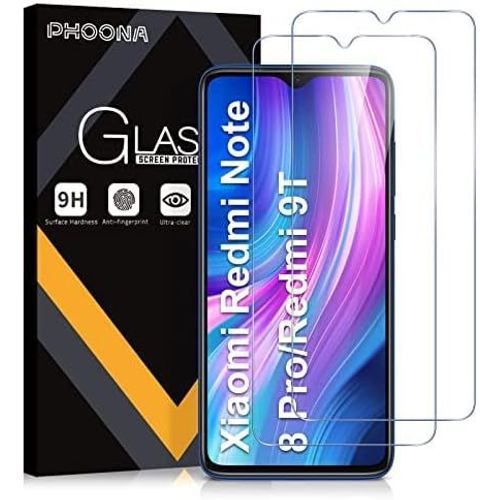 Ershi-Lot De 2 Films De Protection D'écran Pour Xiaomi Redmi Note 8 Pro, Redmi 9t, Dureté 9h, Anti-Traces De Doigts, Anti-Bulles, [5