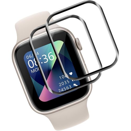 Ershi-2 Pièces Verre Trempé Pour Apple Watch Series 7/8/9 45mm Ecran Verre, Anti-Salissures Sans Bulles Protection Écran, Ultra-Cl[3