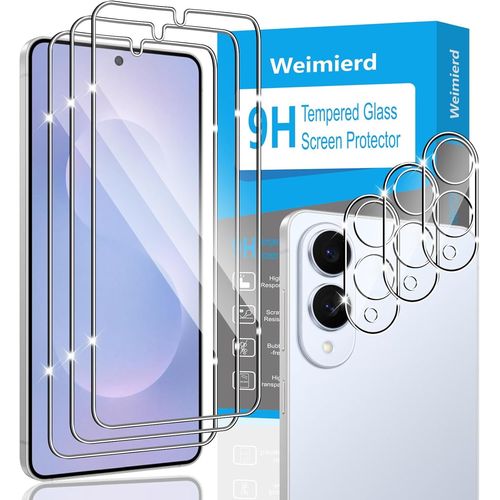 Ershi-Verre Trempé Compatible Avec Samsung Galaxy S25 Edge Avec Outil D'alignement Facile, 3 Pièces Film Protection Écran Et 3 Piè[2