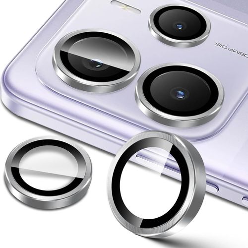 Ershi-Pour Xiaomi Redmi Note 14 5g Protection Caméra, 9h Individuels Lentille Protecteurs D'écran, Anneau En Métal + Verre Trempé,[2