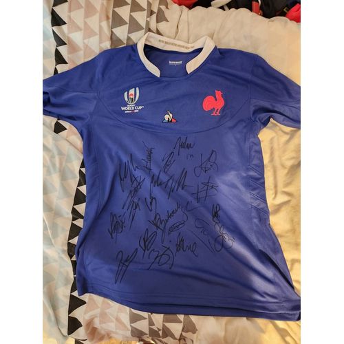 Maillot Équipe De France De Rugby Dédicacé