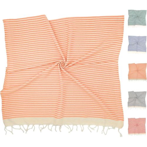 Ershi-Serviette De Plage (Coton) Xxl 100x200 Cm, Fouta | Léger, Compacte, Longue, Haut De Gamme - Grande Drap De Plage Serviette H[6