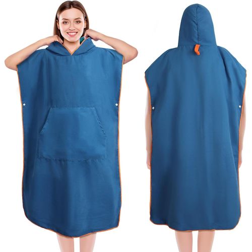 Ershi-Poncho De Bain Adulte, Poncho De Plage Femme Microfibre À Séchage Rapide En Tissu Surfing Changement Robe(110 X 74 Cm,Medium[1