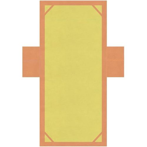 ERSHI-Serviette de plage et piscine jaune en microfibre grand 70 x 190 pour homme et femme avec poches latérales et attaches aux c[1