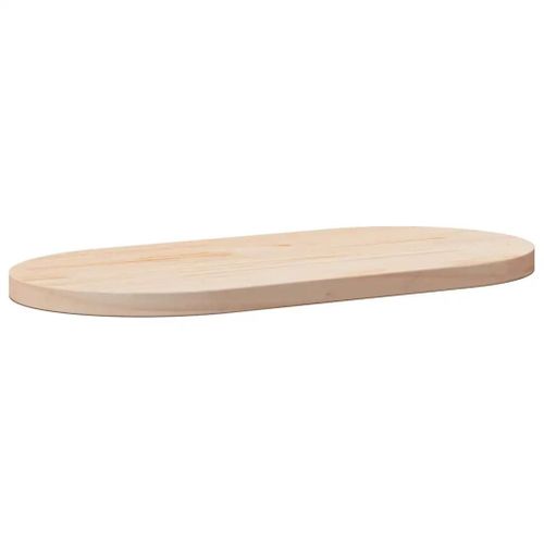 Dessus De Table 90x45x2,5 Cm Bois De Pin Massif Ovale