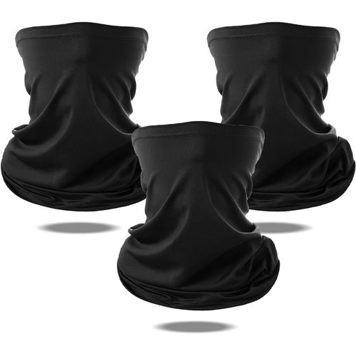Asas-3 Pièces Cache Cou Pour Homme Et Femme Unisexe Tour De Cou Elastique Cagoule Moto Bandana Multifonction Masque Respirant Pour Moto Cyclisme Ski Randonnée Course À Pied,Respirant Pour Toutes Saisons