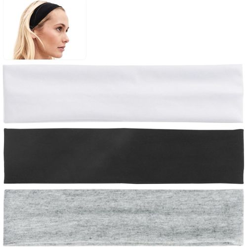 Asas-Lot De 3 Bandeaux Pour Femme-Noir-Bandeau Pour Homme-Pour Le Sport,Le Yoga,Le Sport,Le Jogging