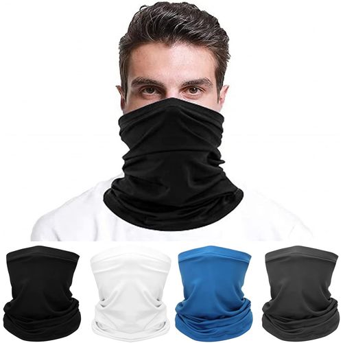 Asas-Lot De 4 Foulards Multifonctionnels-Pour Homme-Respirant-Coupe-Vent-Doux Et Confortable-Bandanas Loop-Pour L'extérieur,Le Ski,La Moto,La Course,Le Cyclisme