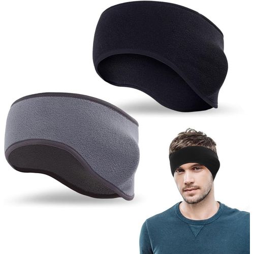 Asas-2 Pièces Hiver Sport Bandeau,Cache Oreille Protege Pour Homme Femme Bandeau Elastique Cache-Oreilles Thermique Pour L'hiver,Pour Jogging,Danse,Running,Ski,Cyclisme