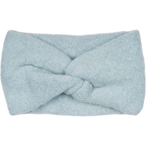 Asas-Bandeau En Tricot Fin Pour Femmes Avec Surface Douce Et Détail En Noeud Torsadé,Bandeau D'hiver Chaud,Headband 04026043,Couleur:Bleu Clair