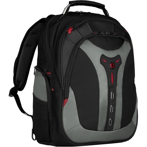 asas-Pegasus Sac À Dos Pour Ordinateur Portable 17 Pouces Avec Poche Pour Tablette Tactile 12 Pouces,Système D¿Organisation,25 L,Femmes Hommes,Bureau Voyages D¿Affaires Uni,Gris,600639