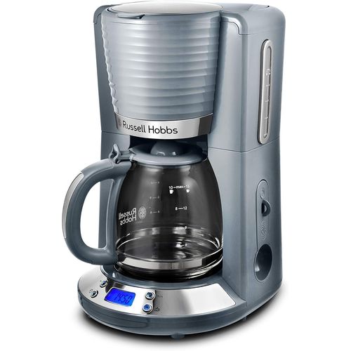 asas-Cafetière Filtre [Programmable,Technologie Whirltech Pour Extraction & Arôme Optimaux] Inspire Gris (Verseuse En Verre 1,25L,10 Tasses,Cuillère À Doser) Machine À Café 24393-56