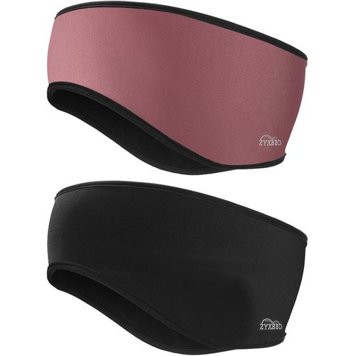 Asas-Bandeau De Protection Des Oreilles Chaud Et Coupe-Vent Double Couche Pour La Course,Le Jogging,La Randonnée,Le Yoga,Le Ski,Le Cyclisme,Ensemble De 2 Pièces