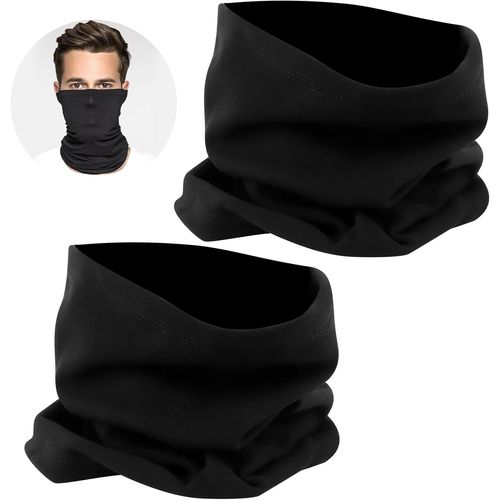 Asas-2 Pièces Cache Cou Pour Homme Et Femme,Unisexe Tour De Cou Moto,Tube Bandeaux Echarpe Cache Coup,Multifonction Bandana Bandeau Elastique,Cagoule,Masque,Pour Ski Moto Vélo Course À Pied