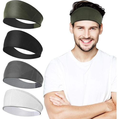 Asas-Lot De 4 Bandeaux De Sport Pour Homme Et Femme-Évacuation De L'humidité-Antidérapants-Pour Jogging,Course,Yoga,Randonnée,Vélo Et Moto