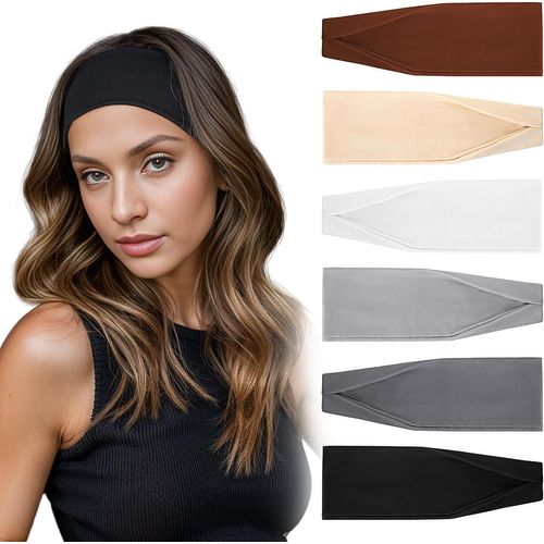 Asas-Lot De 6 Bandeaux Élastiques Antidérapants Pour Femme Et Fille,Pour Yoga,Gym,Exercice,Sport,Course À Pied