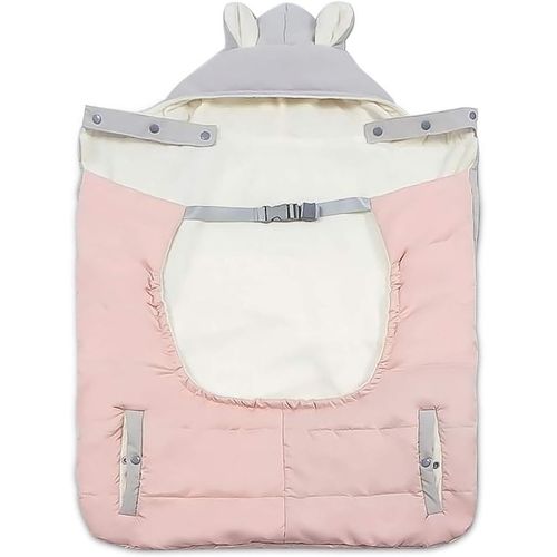 Asas-Toutes Saisons Housse Pour Porte-Bébé,Housse De Protection,Cape Pour Hiver Chaud,Convient À Tout Porte-Bébé,Coupe Vent,Imperméable,Housse D'hiver(Rose)