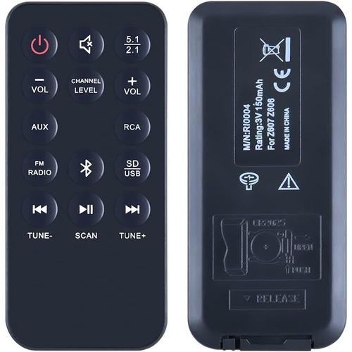 asas-Télécommande De Rechange Ri0004 Pour Barre De Son Compatible Avec Logitech Logi Z606 Z607 5.1 Surround Sound Speakers System
